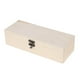 thumbnail image 2 of Caja de madera llana natural Caja de almacenamiento de pendiente de anillo de decoupage de joyería de madera, 2 of 3