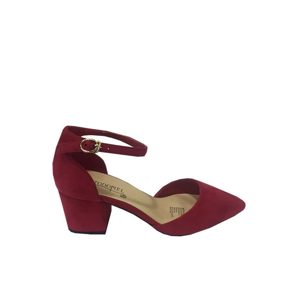 Zapato Reina Gamuza Ecológica ZAW51 Rojo