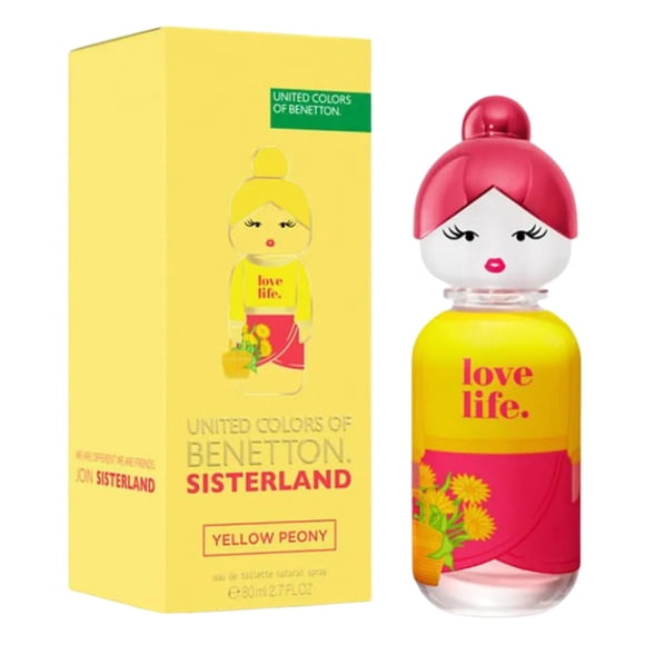 Perfume Benetton Sisterland Yellow Peony 2.7 oz EDT para Mujer