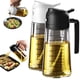 thumbnail image 1 of Pulverizador de aceite TrendPlain de cristal de 470 ml para cocinar en blanco y negro, 1 of 7