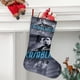 thumbnail image 2 of Casablanca Tema: Calcetines de Navidad, fino lino blanco para colgar en escaleras y chimenea, decoración navideña para el hogar, regalo de Navidad.54cm×38cm, 2 of 5