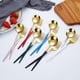 thumbnail image 5 of 5pcs/set, Cutlery, Coffee Spoon, Salad Fork, Steak Knife, Milk Spoon, Salad Fork, Meal Knife, Portable Chopsticks, Washable Dessert Spoon, Stainless Steel Flatware With Storage Box, Tableware For Rest, 5 of 5