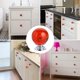 thumbnail image 4 of Tiradores de mueble IEIK redondos de cristal rojo 30 mm, juego de 10 unidades, 4 of 7