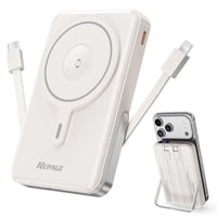 Cargador Portátil Nepagz Magsafe De 10000 Mah Con Soporte Plegable