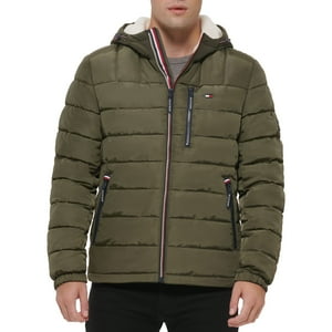 Chaqueta Tommy Hilfiger Para Hombre, De Peso Medio, Con Forro Sherpa