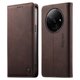 thumbnail image 1 of Funda Billetera de Cuero para [Xiaomi Redmi A3/A3X], Bloqueo RFID, Tarjetas y Soporte Café, 1 of 5