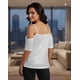 thumbnail image 3 of Blusa Mujer de Mangas Caídas con Lentejuelas Brillosas, 3 of 3