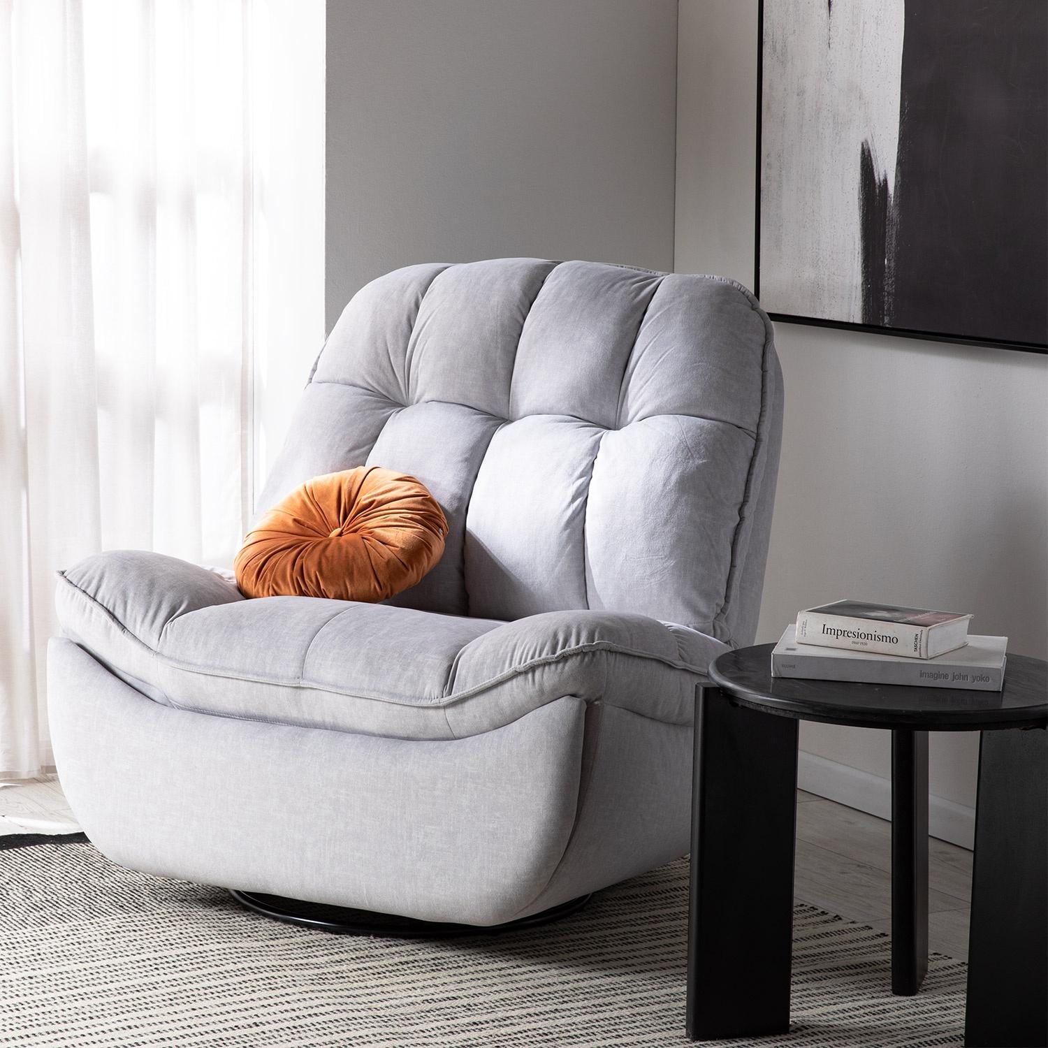 Vys Spa - Bergere Reclinable, Giratorio Y Mecedor Millenium White