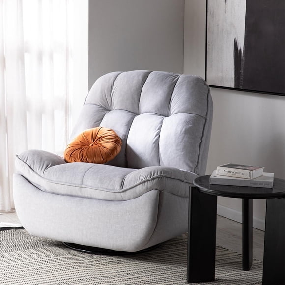 Bergere Reclinable, Giratorio y Mecedor Millenium White