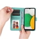 thumbnail image 3 of Funda tipo cartera FOXDOCK para Samsung Galaxy A03 , diseño girasol en relieve, cuero PU, cierre magnético, soporte y tarjetero, 3 of 5
