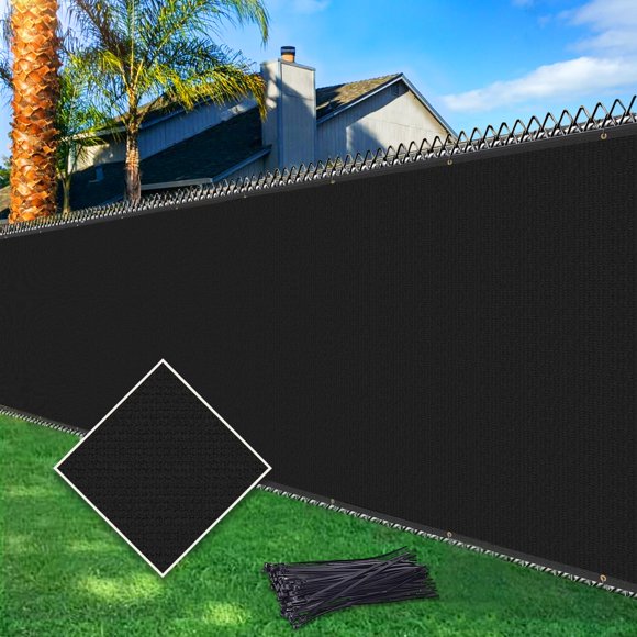 Pantalla de Privacidad para Cercas Cisvio 91 cm × 300 cm Negra 170 GSM