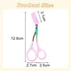 thumbnail image 5 of Tijeras de acero inoxidable de color para cejas con peine, tijeras para recortar cejas, herramienta de maquillaje para recortar cejas, peine, 5 of 5