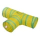 thumbnail image 4 of Juguetes Plegables Resistentes A Los Ara?azos Para Gatos, Túnel Para Gatos, Para Hacer Ejercicio, Hámster, Conejo, Color Amarillo Azul T, 4 of 5