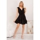 thumbnail image 1 of Vestido Corto Mujer Sin Manga Escalonado Casual Eventos 3371, 1 of 3