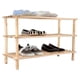 thumbnail image 3 of Zapatero Organizador De Madera Con 3 Niveles Café Claro Rectangular, 3 of 3