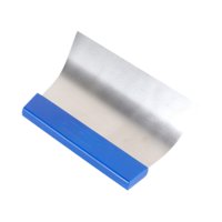 Magideal - Placa Raspadora De Película Para Parabrisas De Coche, Placa Tintada Curva, Herramienta De Limpieza Fácil De Usar Con Mango Corto Elástico Para Espejos