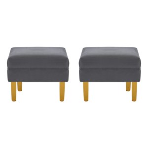 Bodevir - Set Pouf Sky 1C Felpa 01 Gris