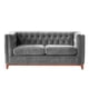 thumbnail image 1 of Sofá Roma 2C Tela Velvet Gris, 1 of 4