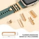 thumbnail image 2 of Correa de reloj DaQin grabada con forma de flor y dijes para Apple, 40 mm, 2 of 3
