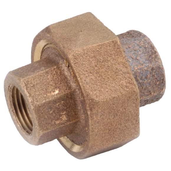 Brass Union Anderson Metals de 1/2 pulgada FIP en. (Paquete de 5)