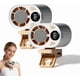 thumbnail image 1 of Ventilador clip coche aire acondicionado mini USB recargable giratorio 3 velocidades silencioso, 1 of 8