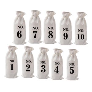 Magideal - 10 Etiquetas Con Cordón, Bolsas, Bolsa Protectora, Almacenamiento, Paquete Lavable, Bolsas , Bolsa De Para , , Blanco