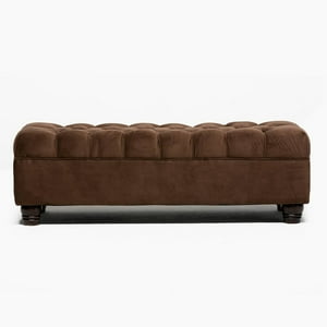 Barra Design - Banqueta Capitone Felpa Café