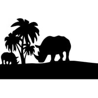 Rienda Libre Graphics - Decomural Rhino Safari Landscape Ws-32948