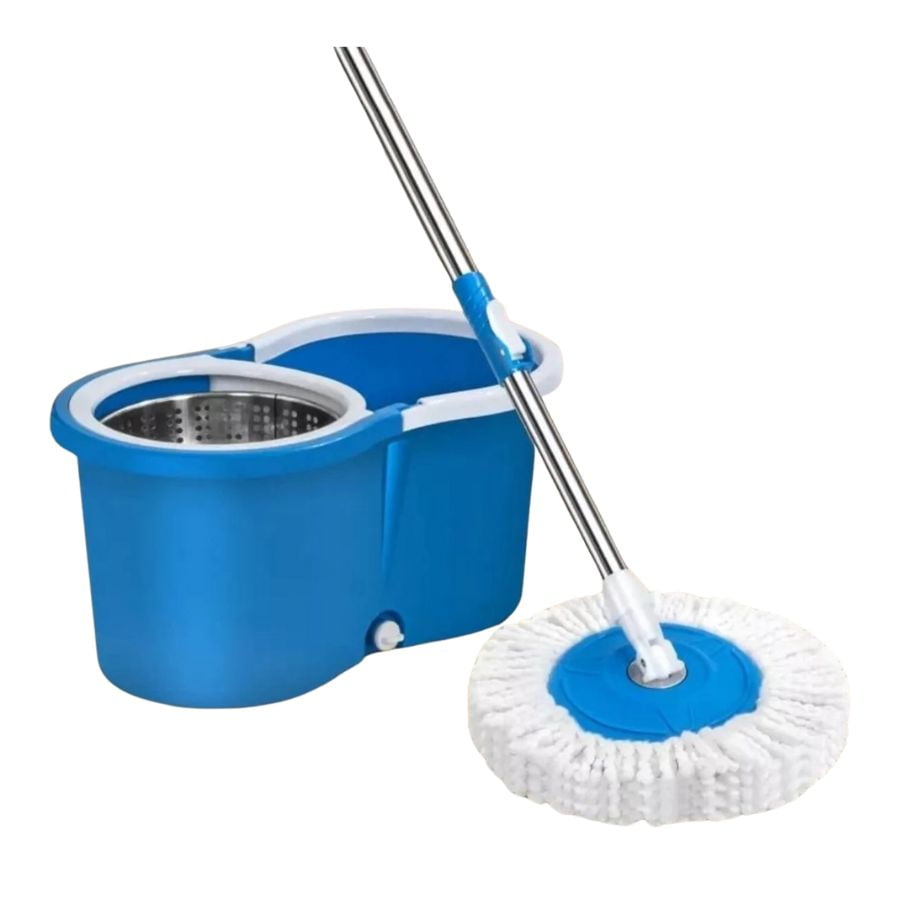 Click Ventas - Mopa Trapeador 360° Centrifuga Balde Canasto Giratorio