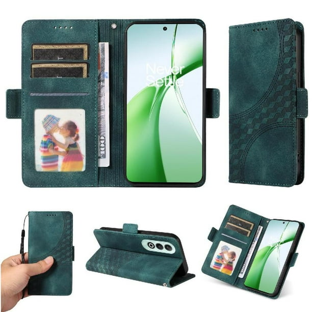 Carcasa FOXDOCK OnePlus Nord CE 4 5G de cuero PU, diseño acolchado clásico, protección contra caídas y rayones