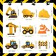 thumbnail image 1 of Llavero Fumete de construcción y tractores, 36 unidades, 1 of 3