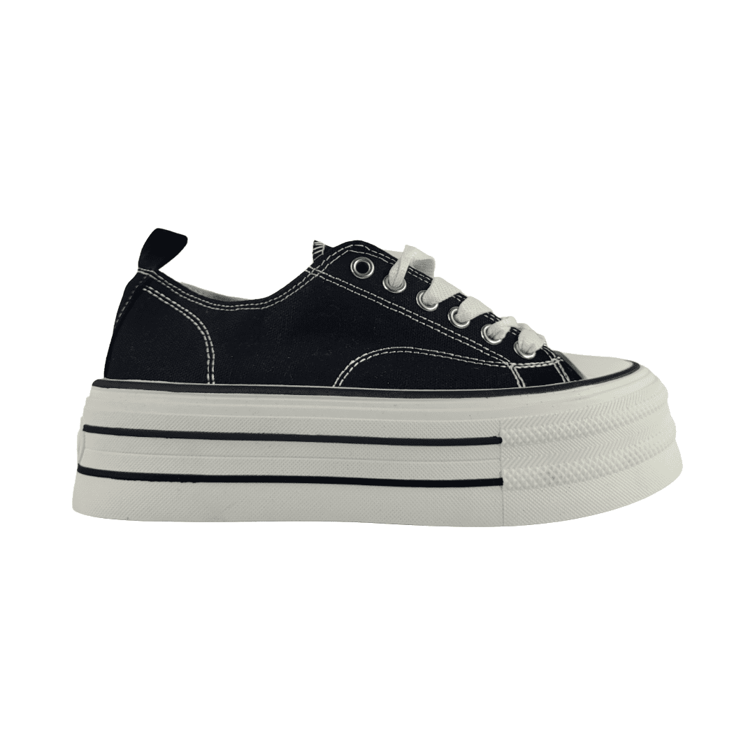 Zapatillas Urbanas Md Negro Mujer | 5b10-1 - Talla 36 Cl / 23 Cm