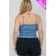 thumbnail image 5 of Top Corto De Tirantes Finos Ajustables Con Volantes En Capas Color Nube (talla Grande Para Mujer), 5 of 5