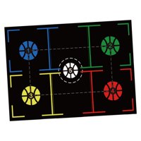 Ioensy - Estera De Entrenamiento De Baloncesto Silenciosa Que Absorbe Los Golpes, Agilidad, Estera De Entrenamiento Para Pasos, Estilo D, 94Cm X 67Cm