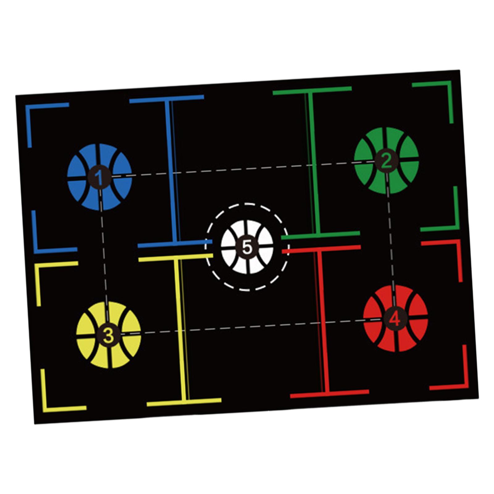 Ioensy - Estera De Entrenamiento De Baloncesto Silenciosa Que Absorbe Los Golpes, Agilidad, Estera De Entrenamiento Para Pasos, Estilo D, 94Cm X 67Cm