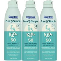 Spray Protector Solar Coppertone Pure And Simple Para Niños, Spf 50, 150 Ml
