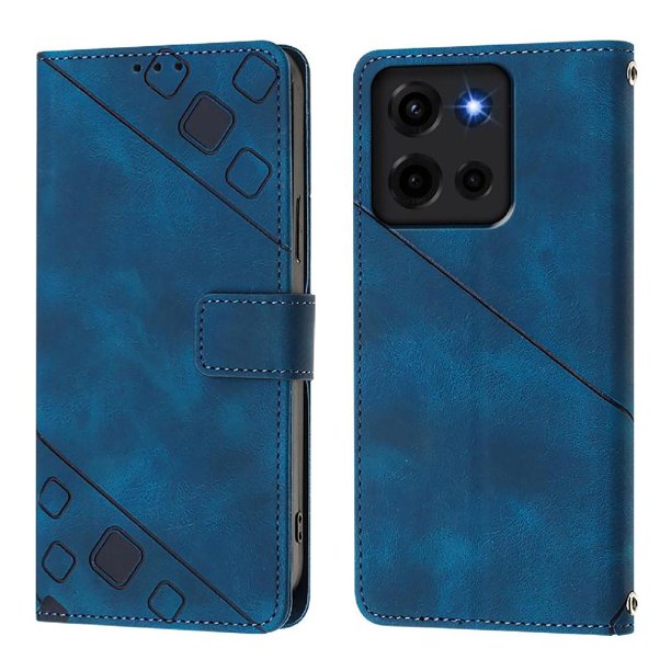 Funda Cartera para Motorola Moto G 5G 2025 con Soporte y Ranuras, Resistente a Golpes y Rayones Azul