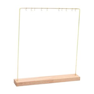 Ioensy - Soporte Para Collar, Soporte Para Presentación De Joyería De Madera Para Pendientes, Anillos, Tocador