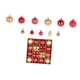 thumbnail image 1 of 44 Uds Bolas De Navidad Adornos Con Cuerda Bolas Decorativas Decoración De árbol De Navidad Oro Rojo, 1 of 5