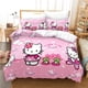 thumbnail image 1 of Hello Kitty Bedding Set Comforte 3-Piece 1 Quilt Cover Exquisite Birthday Gift 100% Polyester Cute Cartoon Home Decor, 1 of 4