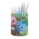 thumbnail image 1 of Katuri-theme Cylinder Pen Holder Pencil Organizer with Flannel Lining PVC Leather Material Cardboard Base for study work 10*8CM, 1 of 6