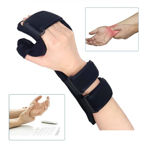 Genérico - Férula Soporte De Mano De Descanso Paraartritis M Negro Derecha
