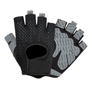 Ioensy - Guantes De Entrenamiento De Verano Levantamiento De Pesas Gimnasio Guantes De Medio Dedo Guantes De Ciclismo Negro L