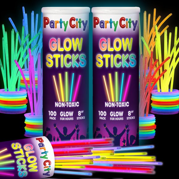 Palitos luminosos Party City 20 cm (200 unidades) con conectores