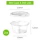 thumbnail image 2 of Juego de vasos Jello Shot Cups Dealusy 360 de 60 ml con tapas de plástico aptas para alimentos, 2 of 7