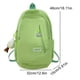 thumbnail image 4 of 1pc Simple Solid Color Backpack With Cute Pendant, Junior High School Schoolbag Large Capacity Travel Backpack, Simple College Students Backpack, 4 of 5