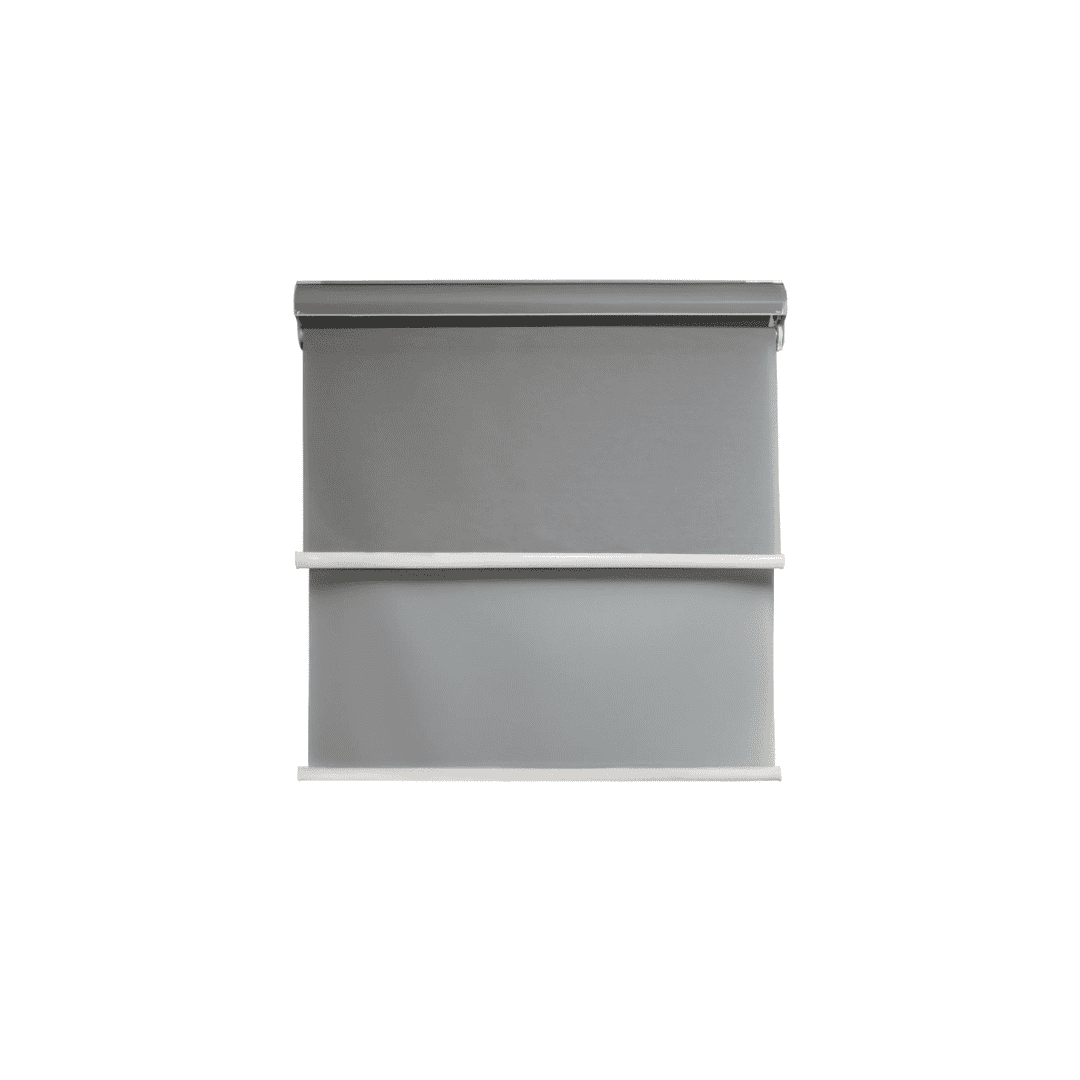 Safe Home Chile - Cortina Roller Blackout Doble Tela Con Cenefa 150x240 Gris