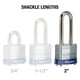 thumbnail image 5 of Padlock Master Lock 3DLH para exteriores con llave, paquete de 1, 5 of 7