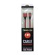 thumbnail image 1 of Cable Para iPhone Trenzado De Carga Rápida Usb A Lightning de 1 Metro Rojo, 1 of 3