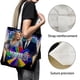 thumbnail image 3 of Wheel of Fortune Bolso de tela con estampado de lienzo para mujer, bolsa de compras reutilizable y estética, con cremallera interior, regalo para mujer, 35 × 40 cm., 3 of 6